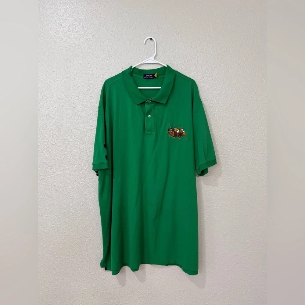 Ralph Lauren Polo Mens 4XB Match Green Stampede TRIPLE PONY